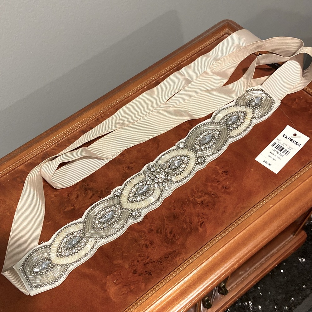 Rhinestone belt sash